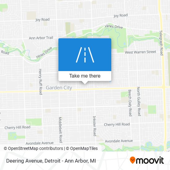 Deering Avenue map