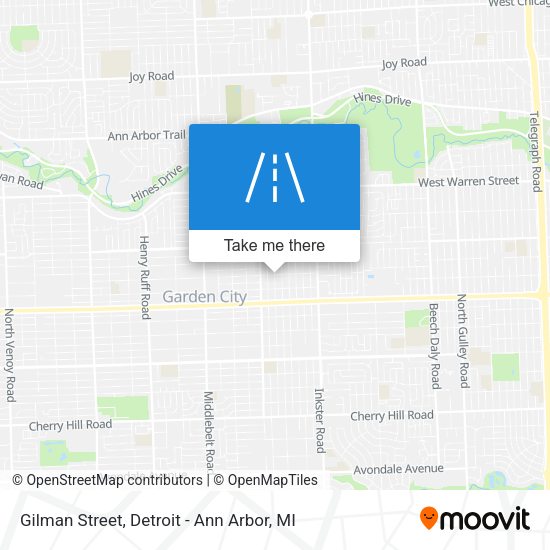Mapa de Gilman Street