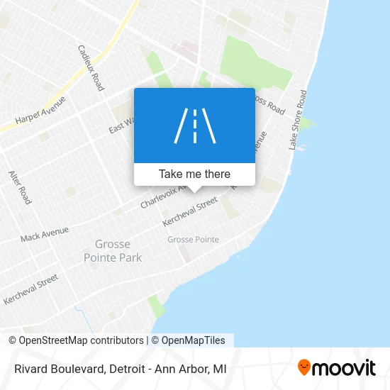 Rivard Boulevard map