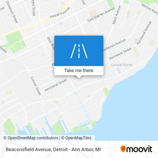 Beaconsfield Avenue map