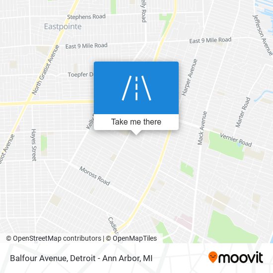 Mapa de Balfour Avenue