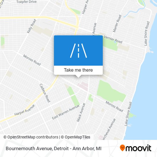 Mapa de Bournemouth Avenue