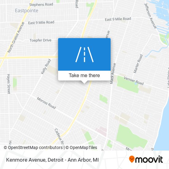 Mapa de Kenmore Avenue