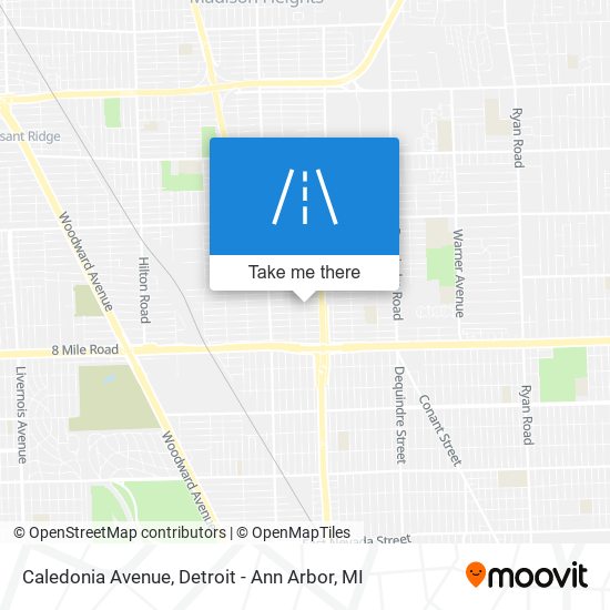 Caledonia Avenue map