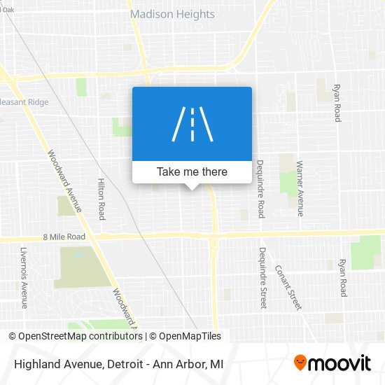 Highland Avenue map