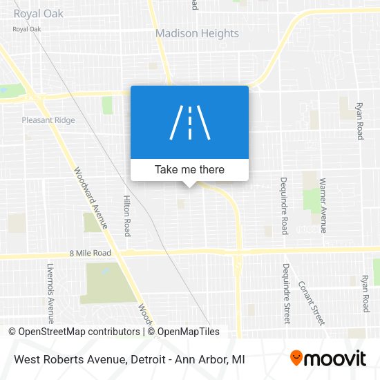 Mapa de West Roberts Avenue