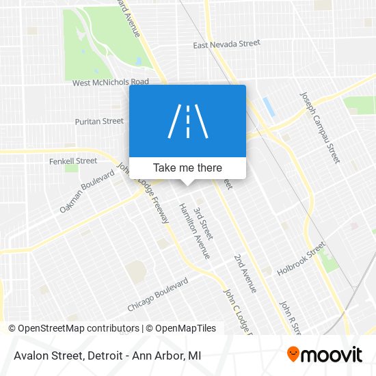 Mapa de Avalon Street