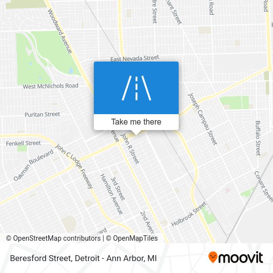 Beresford Street map