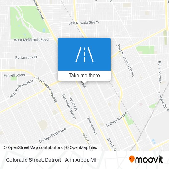 Colorado Street map