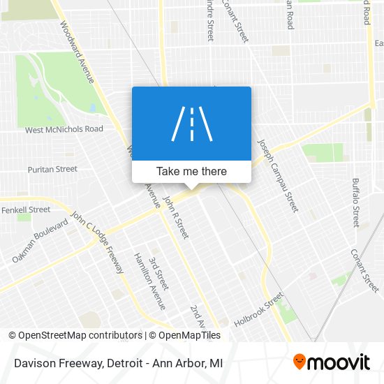 Davison Freeway map