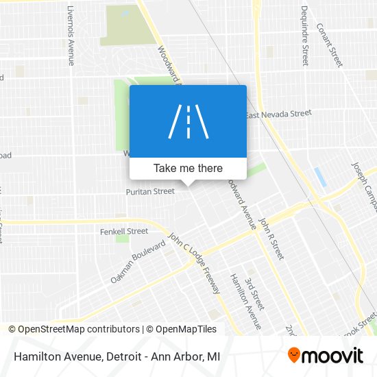 Hamilton Avenue map