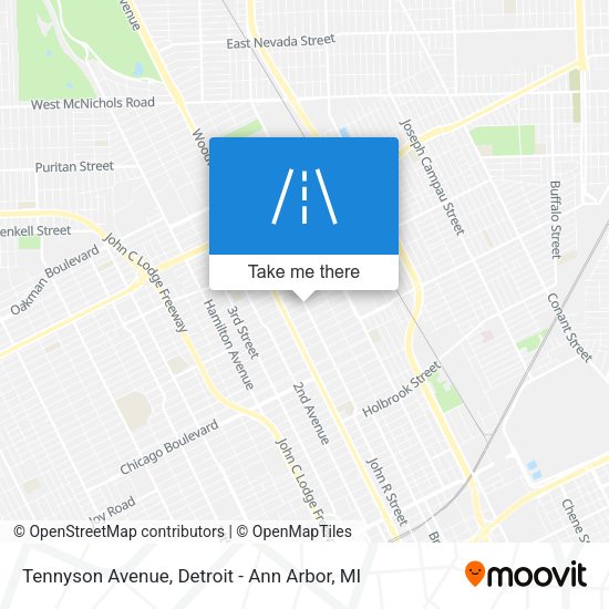 Tennyson Avenue map