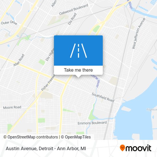 Mapa de Austin Avenue