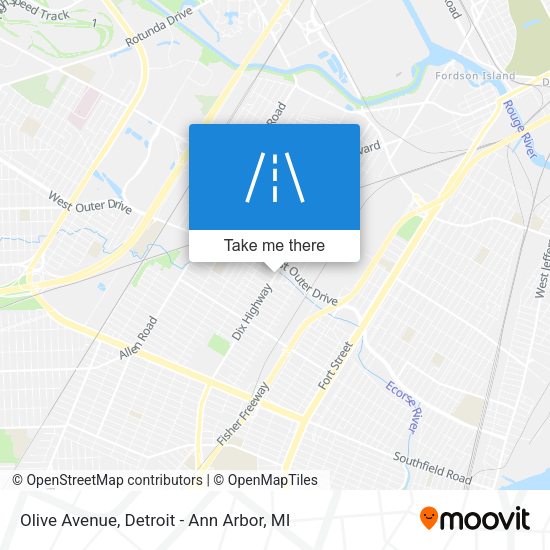 Mapa de Olive Avenue