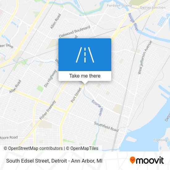 Mapa de South Edsel Street