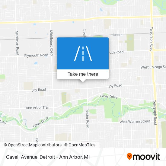 Cavell Avenue map