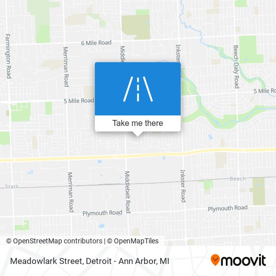 Meadowlark Street map