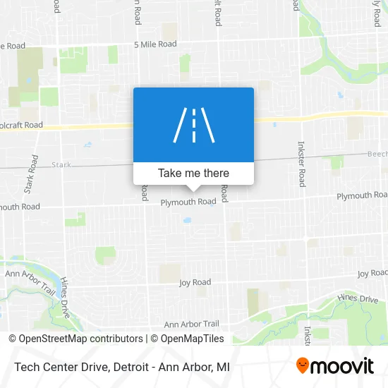 Tech Center Drive map