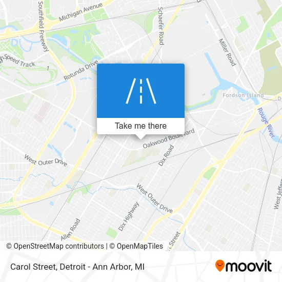 Carol Street map