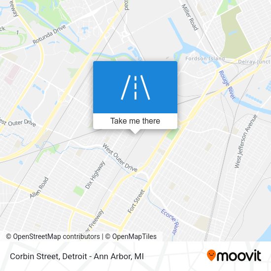 Mapa de Corbin Street