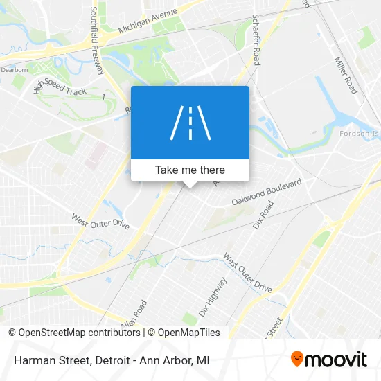 Harman Street map