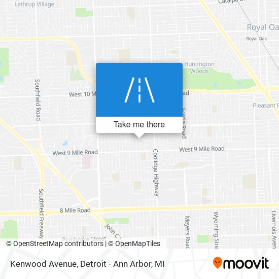 Kenwood Avenue map