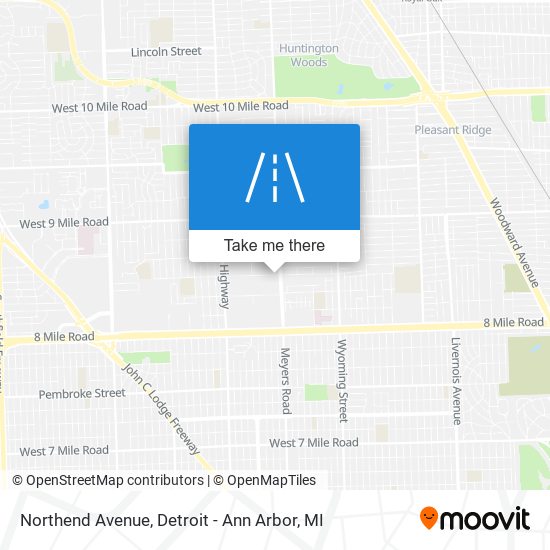 Northend Avenue map