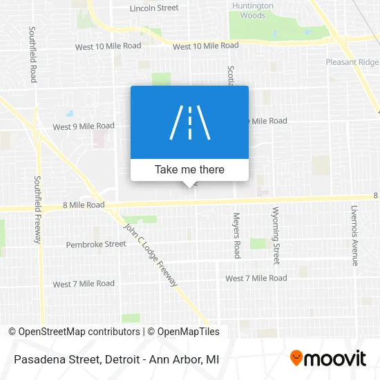 Pasadena Street map