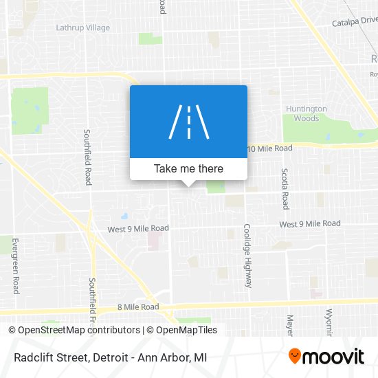 Radclift Street map