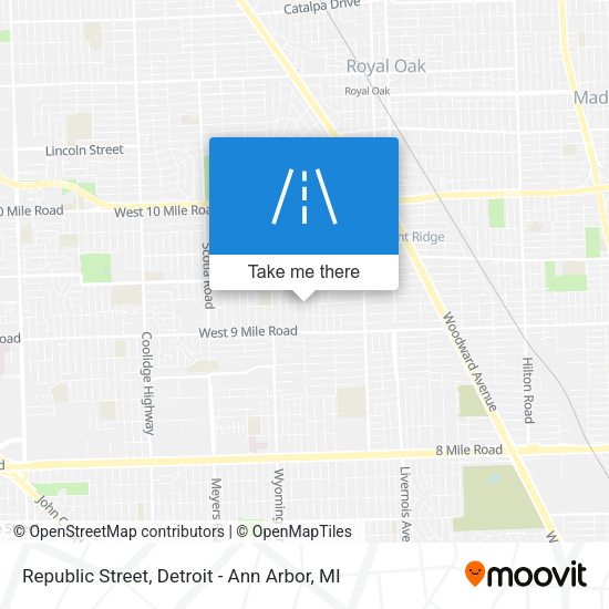 Mapa de Republic Street