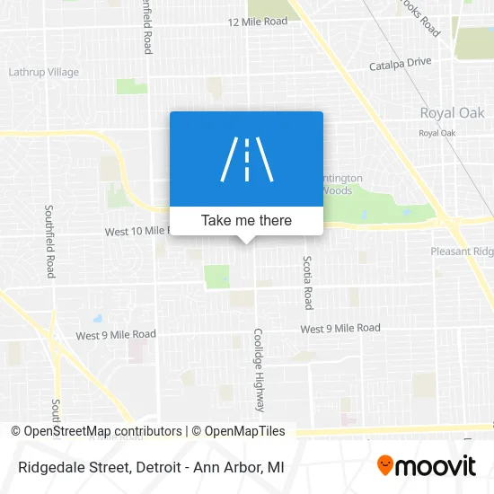 Ridgedale Street map