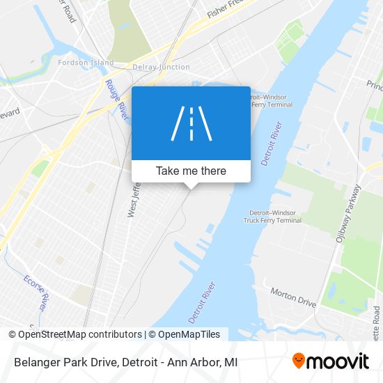 Belanger Park Drive map