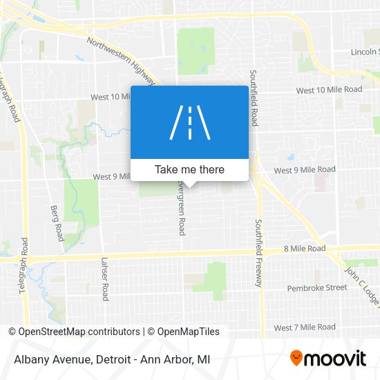 Albany Avenue map