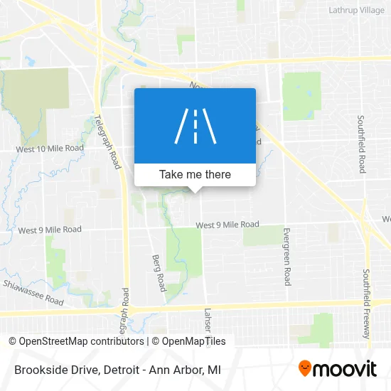 Brookside Drive map