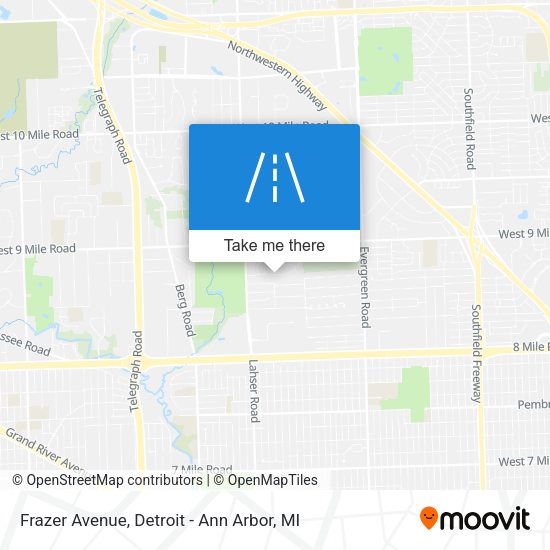 Mapa de Frazer Avenue