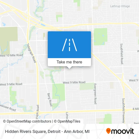 Hidden Rivers Square map