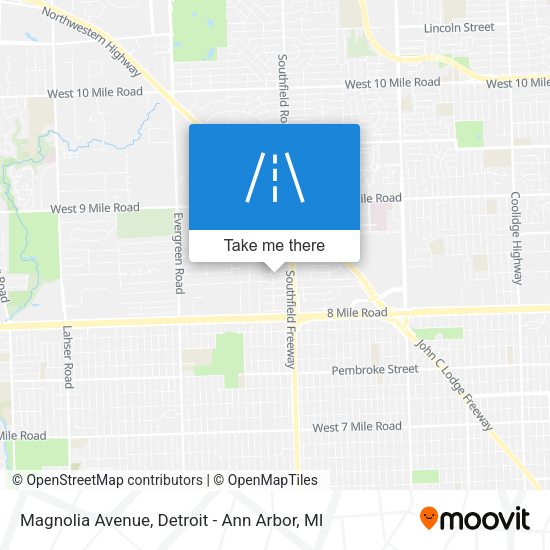 Mapa de Magnolia Avenue