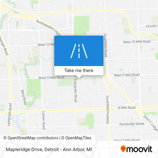 Mapleridge Drive map