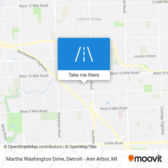 Mapa de Martha Washington Drive