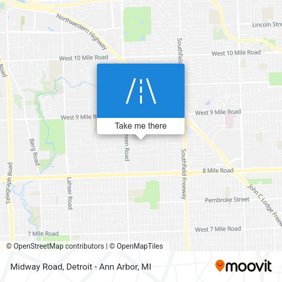 Mapa de Midway Road