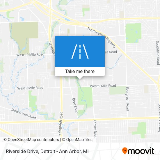 Mapa de Riverside Drive