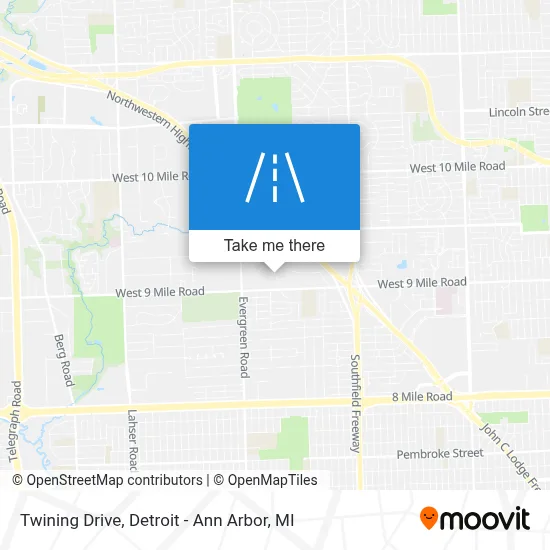 Twining Drive map
