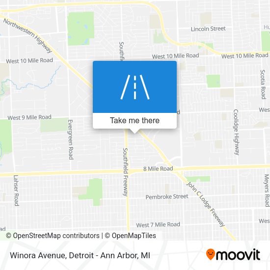 Mapa de Winora Avenue