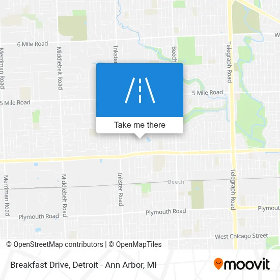 Breakfast Drive map