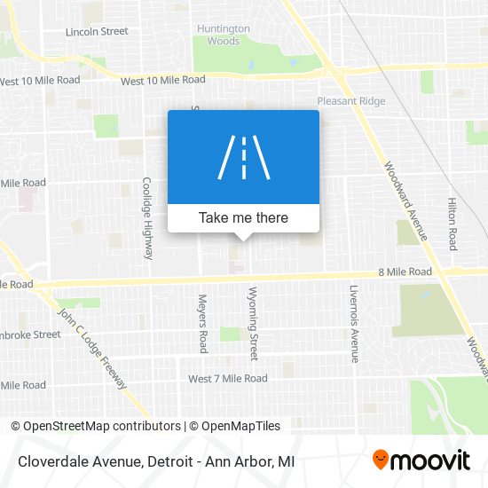 Cloverdale Avenue map