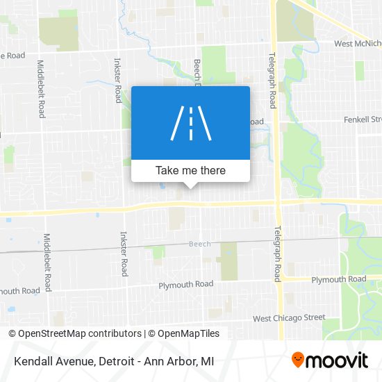 Kendall Avenue map