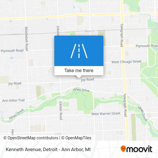 Mapa de Kenneth Avenue