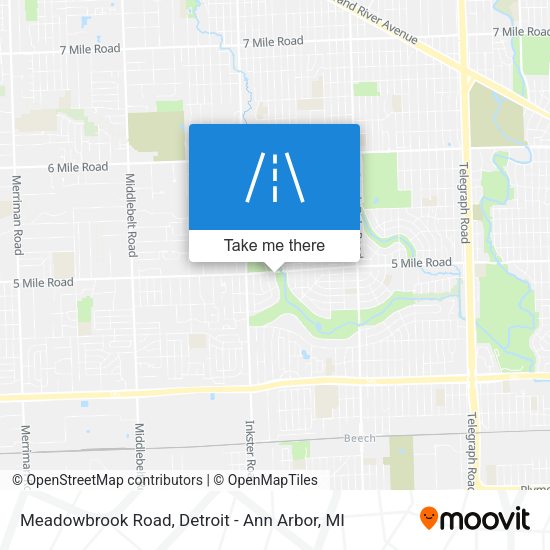 Mapa de Meadowbrook Road