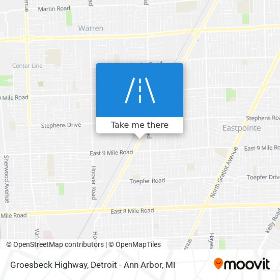 Groesbeck Highway map