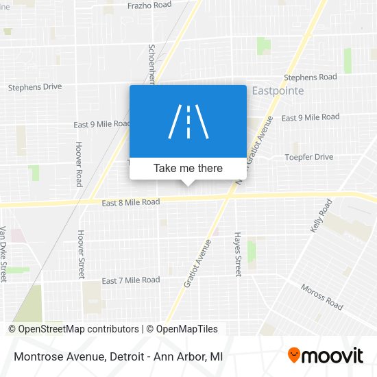 Mapa de Montrose Avenue